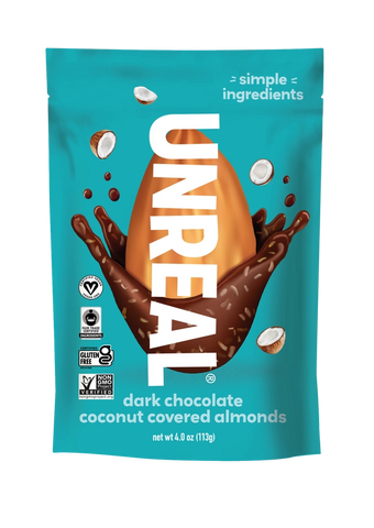 UNREAL Dark Chocolate Coconut Covered Almonds 3 pack (113g)