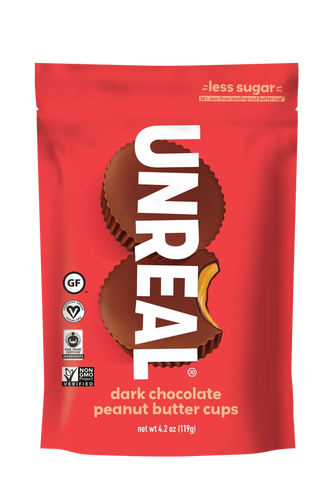 UNREAL Dark Chocolate Peanut Butter Cups 3 pack (120g)