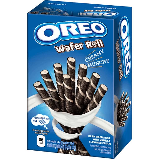 Oreo Wafer Rolls Vanilla (54g) Philippines (6ct)