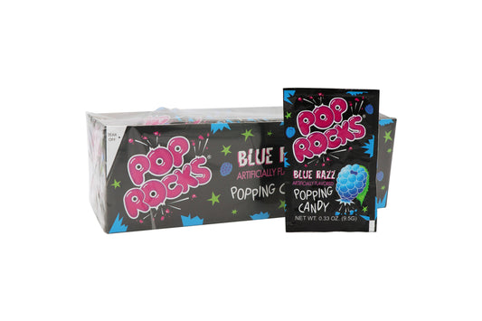 Pop Rocks, Blue Razz, 0.33oz, 24Ct Case