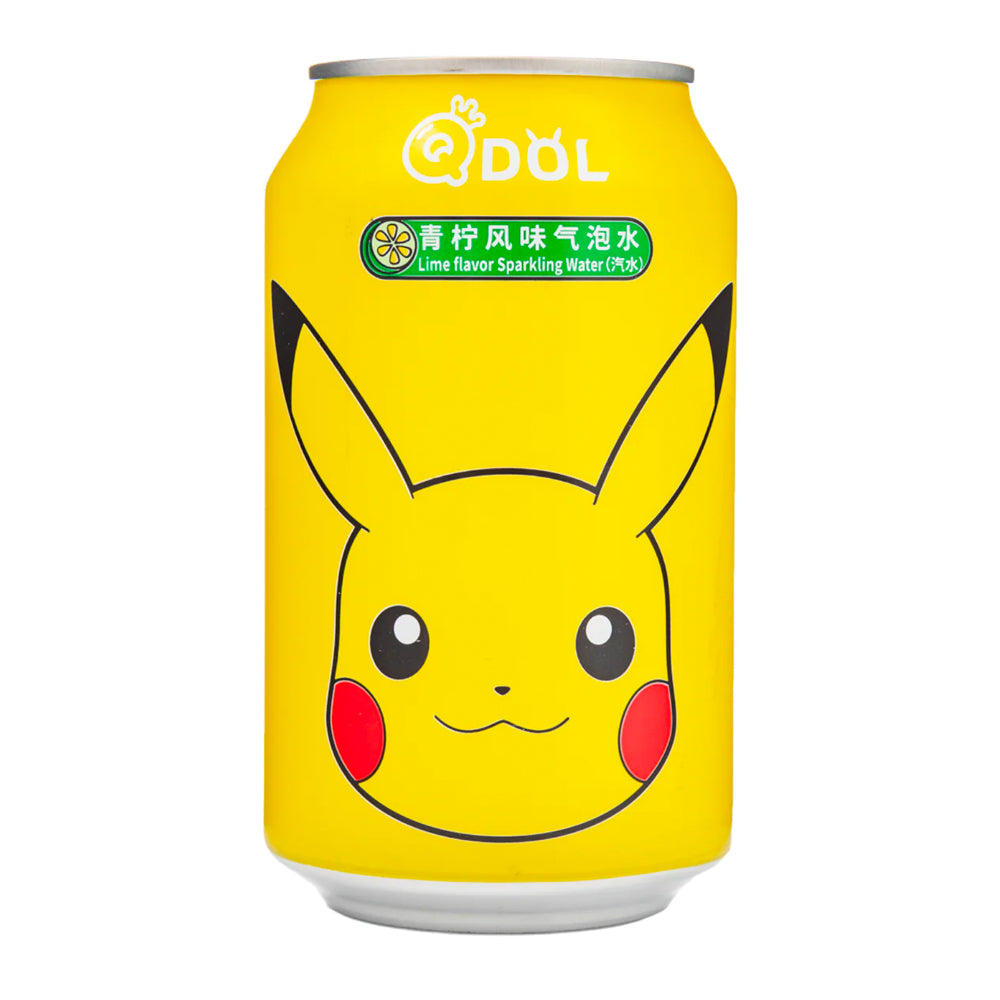 QDol Pokemon Lime Sparkling Water Pikachu (330ml) (China)  6-Pack