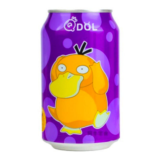 QDol Pokemon Grape Sparkling Water Psyduck (330ml) (China) 6-Pack