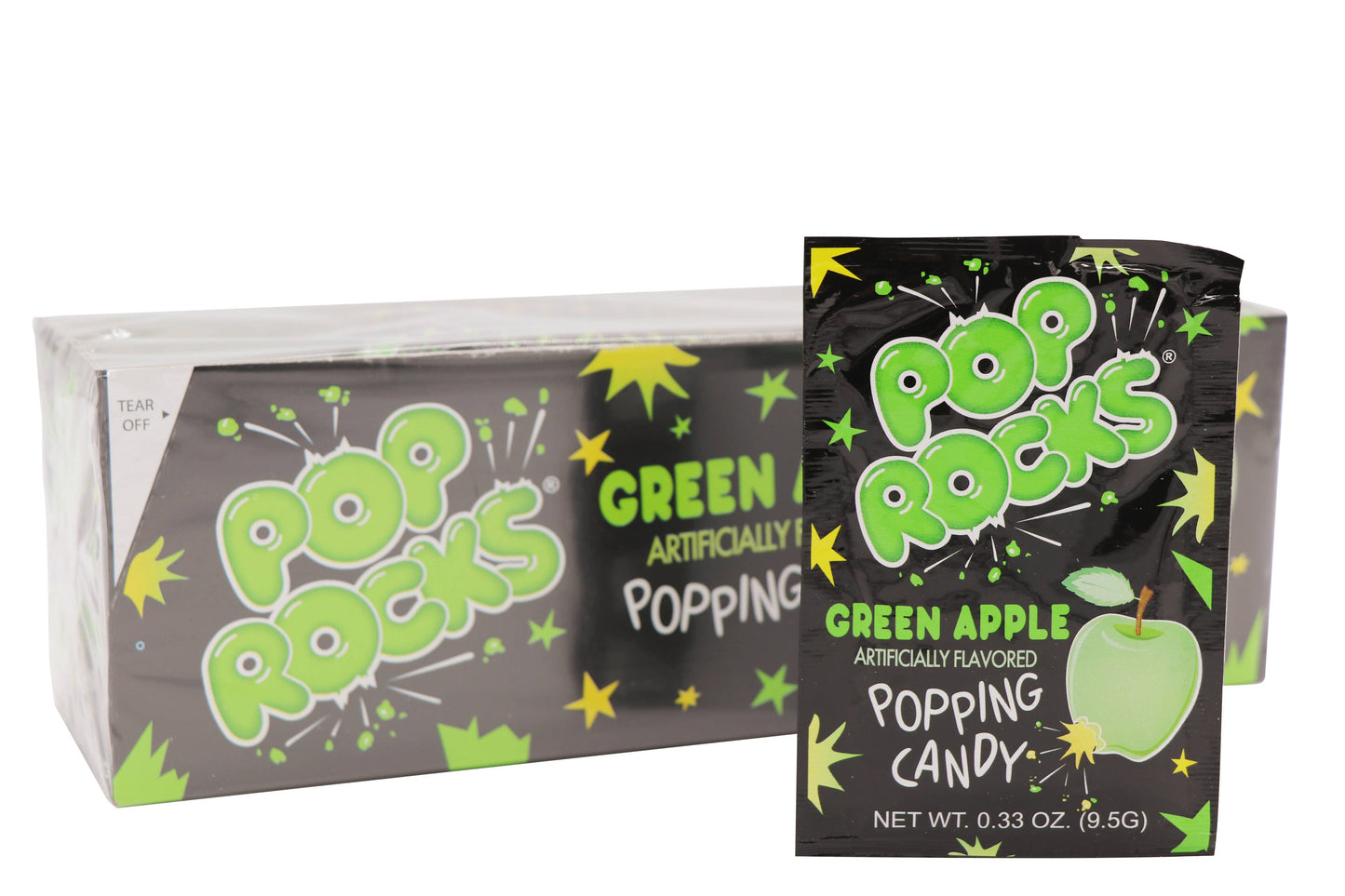 Pop Rocks, Green Apple, 0.33oz, 24Ct Case